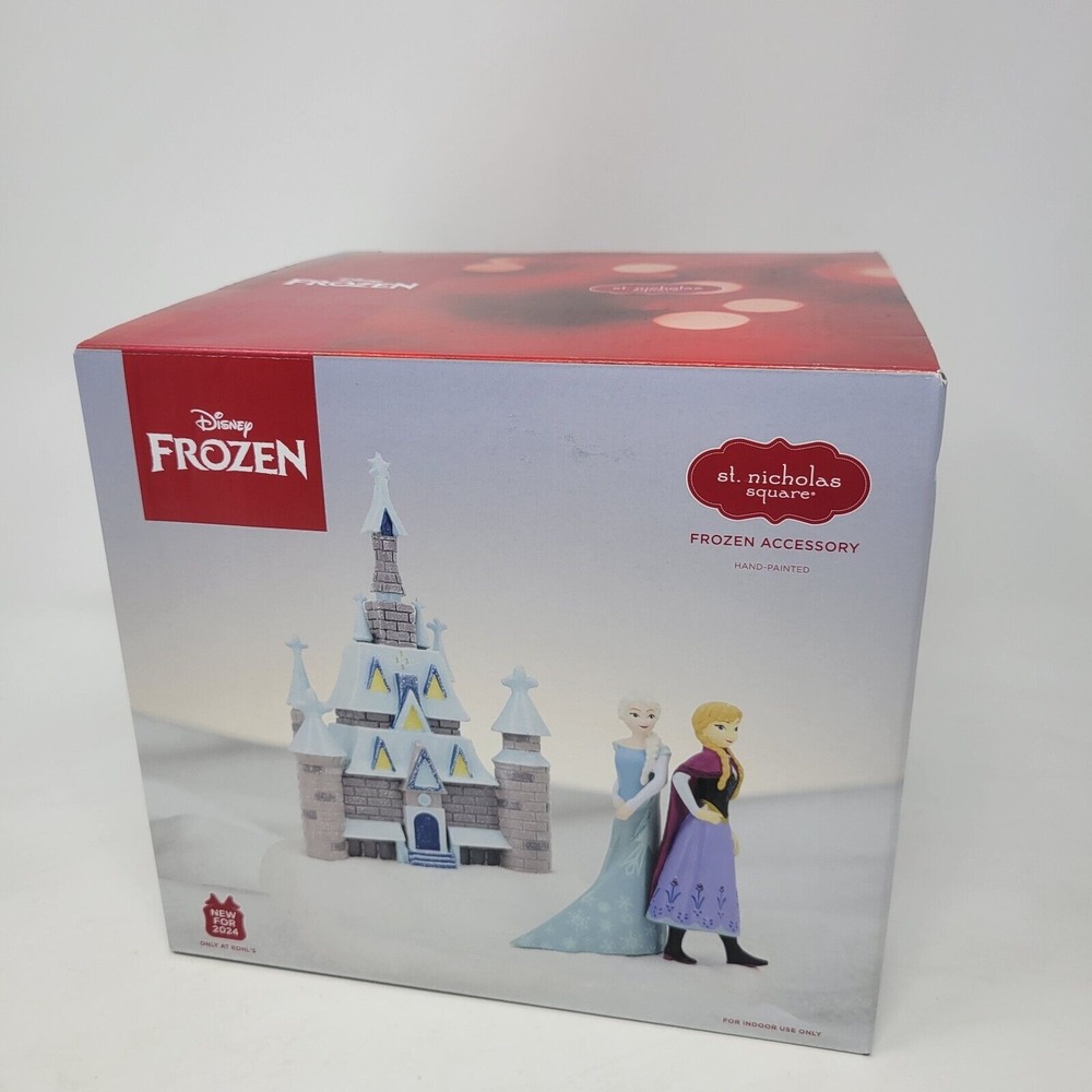 St.‎ Nicholas Square Disney FROZEN Accessory Hand Painted Elsa & Anna Castle